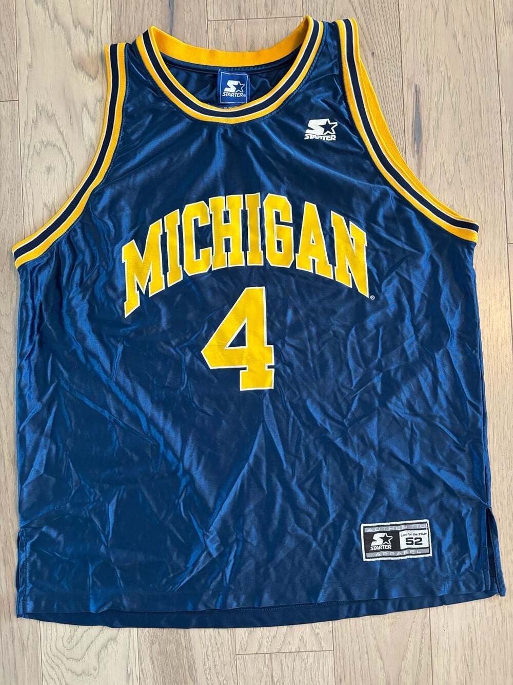 Vintage Starter CHRIS WEBBER #4 Michigan Wolverines Jersey